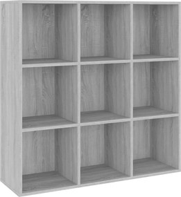 vidaXL szürke sonoma színű könyvszekrény 98 x 29 x 97,5 cm