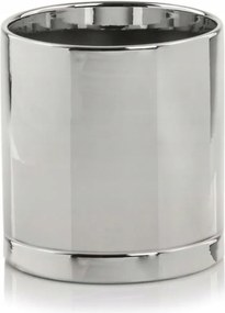 Kerámia Virágtartó Állvánnyal Henger 14 x 13 cm Ezüst Glamour