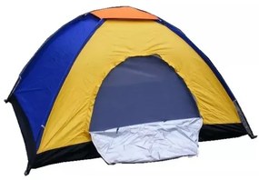 Zaparkorun Turista sátor szúnyoghálóval - 2,2 x 2,2 m - 4-5 személyes - színes