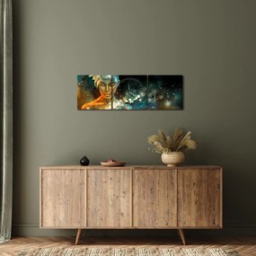 Az arany tündér képe (órával) (90x30 cm)