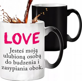 Mágikus Bögre Fekete Matt Kedvencem Ajándék Barátnőmnek