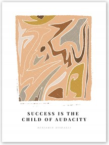 Boho absztrakt bronz Poszter 21x30cm kép #T11