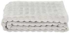 Világosszürke pamut fürdőlepedő 70x140 cm Inu – Zone