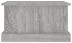 szürke sonoma szerelt fa tárolóláda 50x30x28 cm