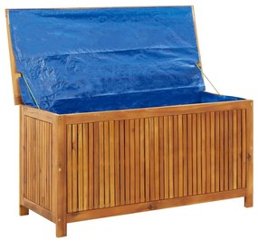 Tömör akácfa kerti tárolóláda 113 x 50 x 58 cm