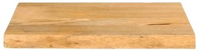 tömör mangófa természetes élű asztallap 50 x 20 x 2,5 cm