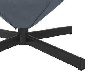 Tojásfotel Sötétszürke Bársonyos