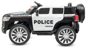 Gyermek elektromos autó Baby Mix Police 4x4 fekete