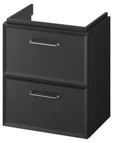 Cersanit S1021-006-fali fürdőszobai mosdó alatti szekrény MILLE SLIM 50x35 cm fekete