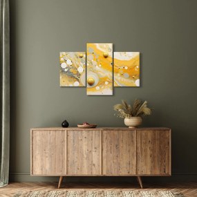 Kép - Absztrakt háttér arany díszítéssel (90x60 cm)