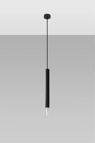 Fekete fém függőlámpa ø 8 cm Vittoria – Sollux