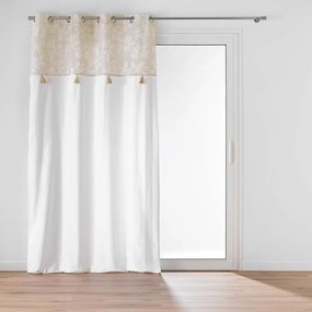 Fehér-bézs pamutkeverék függöny 140x240 cm Altea – douceur d'intérieur