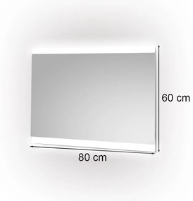 Liv 60 tükör led világítással 60x80 cm