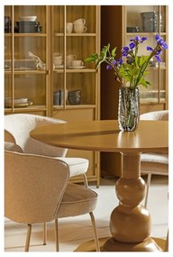 Mustársárga fém tálalószekrény 140x200x44 cm Exhibit – WOOOD