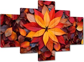Vászonkép 100x70 Őszi színes levelek