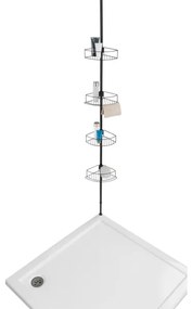 WENKO 24568100-DOLCEDO sarokpolc 31x230 cm rozsdamentes acél/fekete