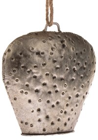 Fém függő csengő, 8,5 x 11,5 x 4 cm