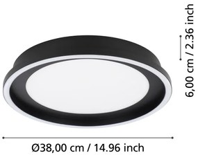 Eglo 900601 - LED Dimmelhető mennyezeti lámpa CALAGRANO LED/21,5W/230V + távirányító