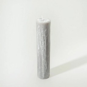 Adventi gyertya szürke 25 cm, karácsony 5x5x25 cm