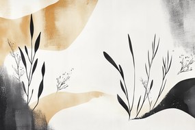 Fotótapéta Flizelina Grafika Absztrakt Növényzet Levelek 416x254 ragasztó