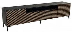 TV asztal RTV Sento Craft tölgy-fekete 200 cm