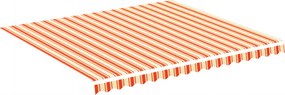 vidaXL sárga és narancssárga csere napellenző ponyva 4 x 3,5 m