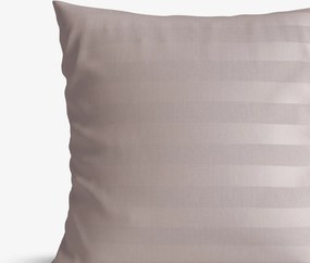 Goldea damaszt párnahuzat - szürkésbarna csíkos 40 x 40 cm