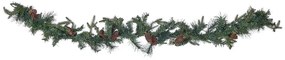 Zöld karácsonyi füzér égősorral 180 cm KAMERUN Beliani