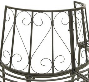 fa köré építhető félkör alakú acélpad 160 cm