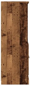 antik fa színű szerelt fa magasszekrény 60x35,5x103,5 cm