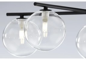 Jupiter 2046 - Felületre szerelhető csillár PRATO 5xG9/10W/230V fekete/átlátszó