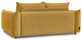 Sárga kinyitható kanapé 214 cm Ernest – Bobochic Paris