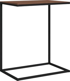 vidaXL fekete szerelt fa kisasztal 55 x 35 x 66 cm