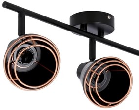 Spotlámpa NERIA 3xE14/40W/230V fekete/réz