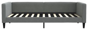 sötétszürke kihúzható szövet heverő 100 x 200 cm