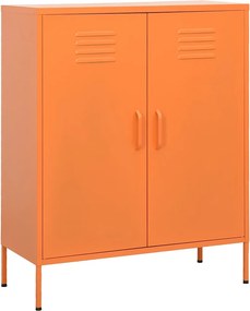 vidaXL narancssárga acél tárolószekrény 80 x 35 x 101,5 cm