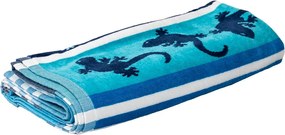 CRAZY GEKKO Strandtörölköző türkiz 165x90cm