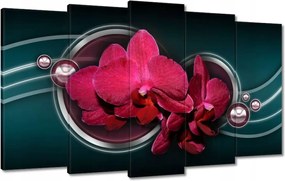 Vászonkép 100x60 Lila orchidea