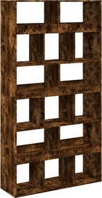 vidaXL füstös tölgy színű szerelt fa könyvespolc 100 x 33 x 187,5 cm
