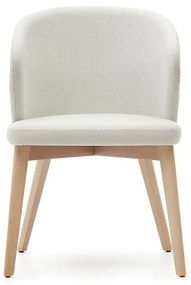 Krémszínű kárpitozott étkezőfotel Darice – Kave Home