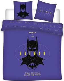Batman Claim the Night dupla, kétszemélyes ágyneműhuzat 240×220cm, 65x65 cm