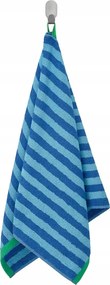 Ikea kéztörlő Slanhostmal élénk/világoskék csíkos 50x100cm