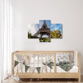 Kép - Eiffel-torony színes (90x60 cm)