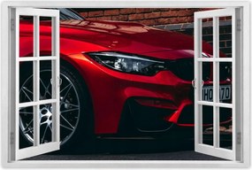 Poszterek 90x60 Piros Bmw Autó