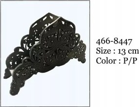 Szalvétatartó díszített fém színű ón ajándék