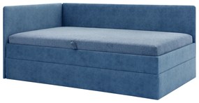 Egyszemélyes ágy 110 cm Optoman (kék)  (ágyráccsal és matraccal) (tárolóhellyel). Akció -14%. 1098580