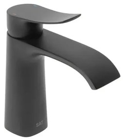 Mosdó csaptelep SAT Infinitio leeresztőszelep nélkül fekete matt SATBSINF271C
