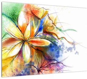 Kép - Virág (üvegen) (70x50 cm)