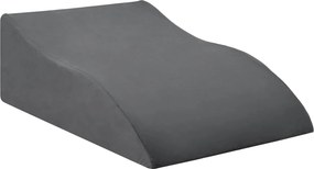vidaXL Lábpárna Szürke 68 x 41 x 21 cm PU hab