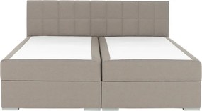 Boxspring típusú ágy 180x200, szürkésbarna taupe, FERATA TV KOMFORT